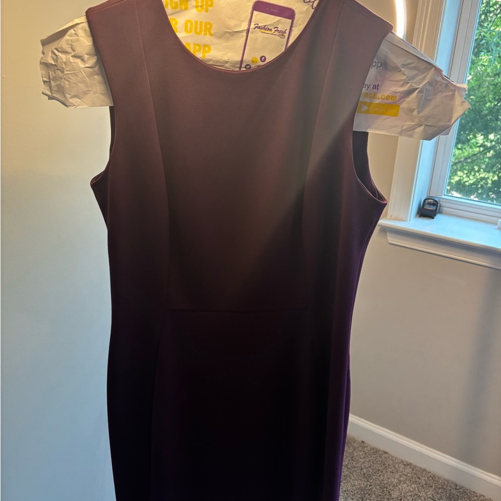 Elegant Purple Sleeveless Dress